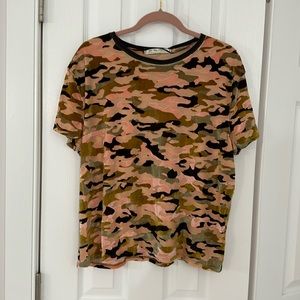 FREE PEOPLE BURNOUT VELVET TEE